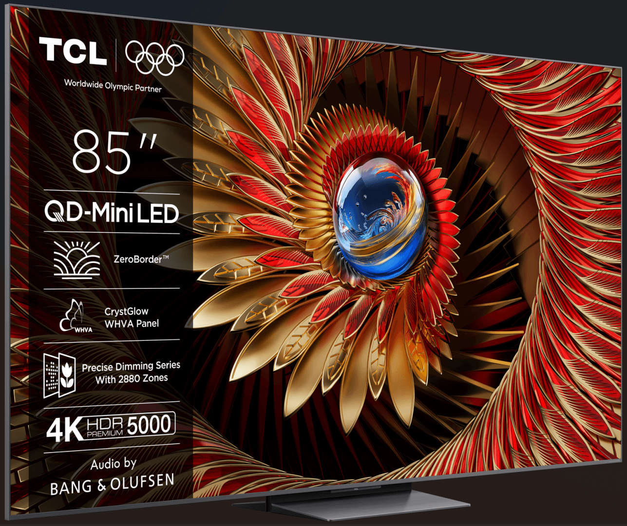 Televizor TCL Mini LED 85Q8C, 215 cm, Smart Google TV, 4K Ultra HD, (Model 2025)