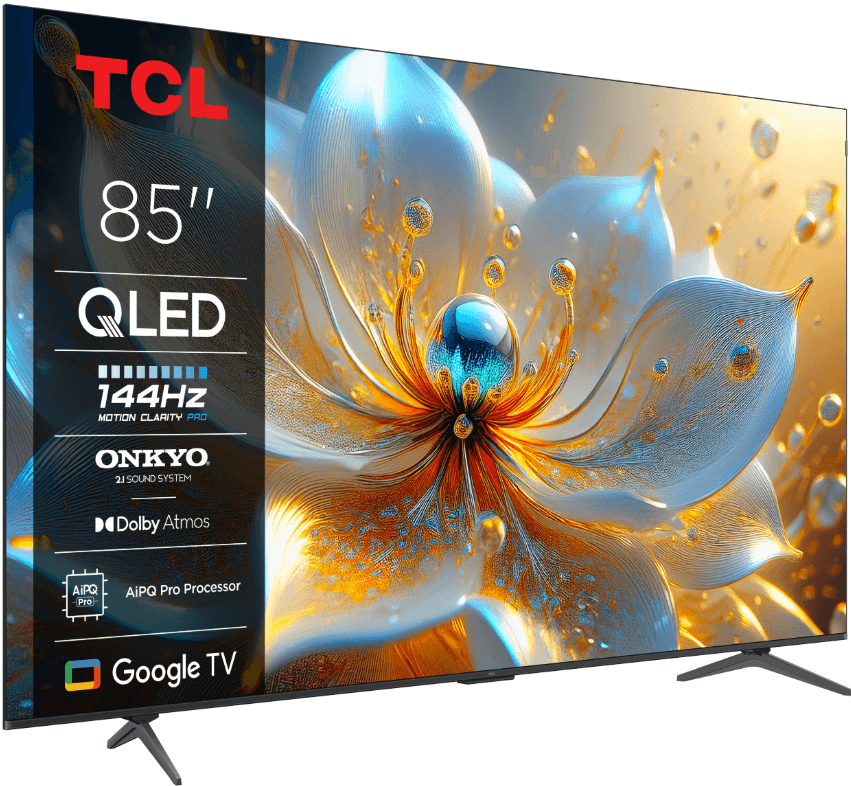 Televizor TCL QLED 85T8C, 215 cm, Smart Google TV, 4K Ultra HD, (Model 2025)