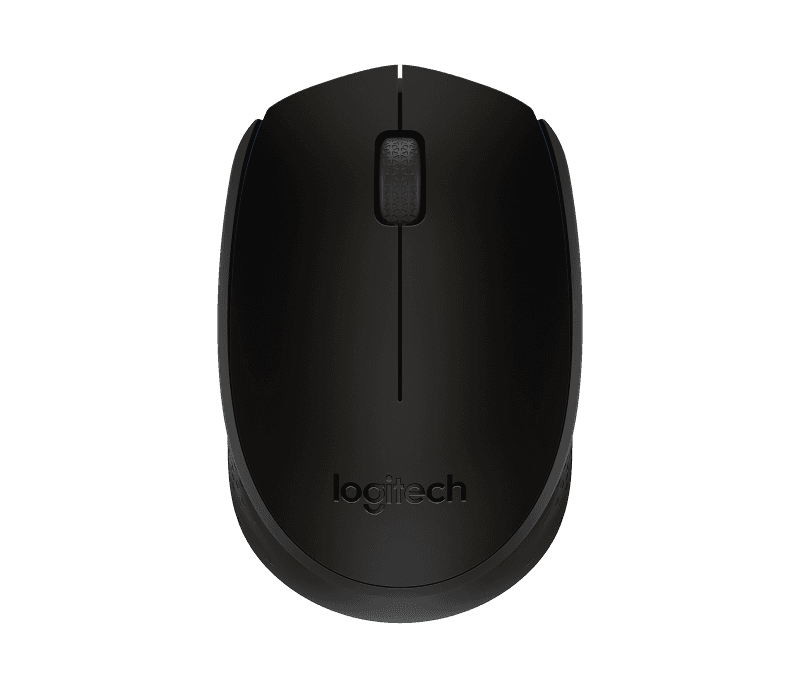 Mouse wireless Logitech B170, optic, interfata USB, rezolutie 1000 DPI, numar butoane 2/1, negru