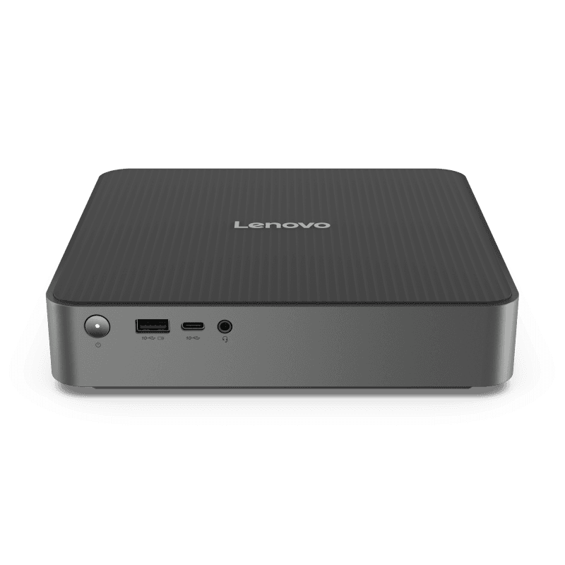 Desktop Lenovo IdeaCentre Mini 01IRH10R , Intel® Core 7 240H, 10C (6P + 4E) / 16T, P-core 2.5 / 5.2GHz, E-core 1.8 / 4.0GHz, 24MB Intel Smart Cache, video Integrated Intel® Graphics, RAM 2x 16GB SODIMM DDR5-5600; Two DDR5 SODIMM slots, dual-channel capable; Up to 32GB DDR5-5600,  1TB SSD M.2 2280