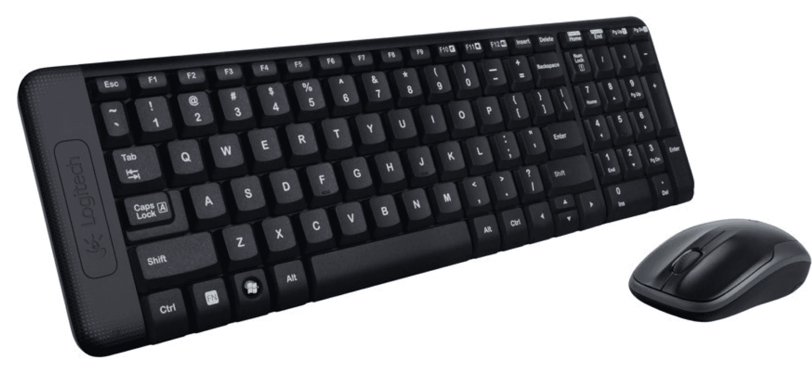 Kit tastatura + mouse Logitech MK220, tastatura fara fir standard, mouse optic, negru