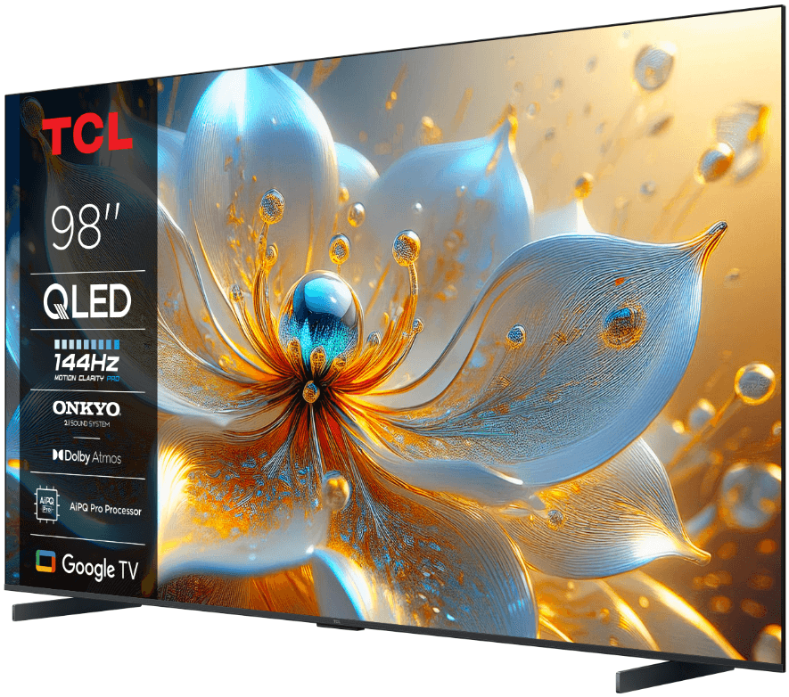 Televizor TCL QLED 98T8C, 248 cm, Smart Google TV, 4K Ultra HD, (Model 2025)