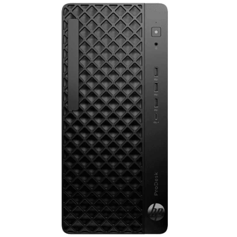 Desktop HP ProDesk 4 G1i Tower, Intel Core Ultra 5 225 10-Core (3.3GHz, up to 4.9GHz, 20MB), video integrat Intel UHD Graphics, RAM 16GB DDR5 5600MHz (2x8GB), SSD 512GB M.2 2280 PCIe NVMe , no ODD, LAN 10/100/1000, Intel AX211 Wi-Fi 6E + Bluetooth 5.3, porturi: 3x USB Type-A 10Gbps/ 2x USB Type-A