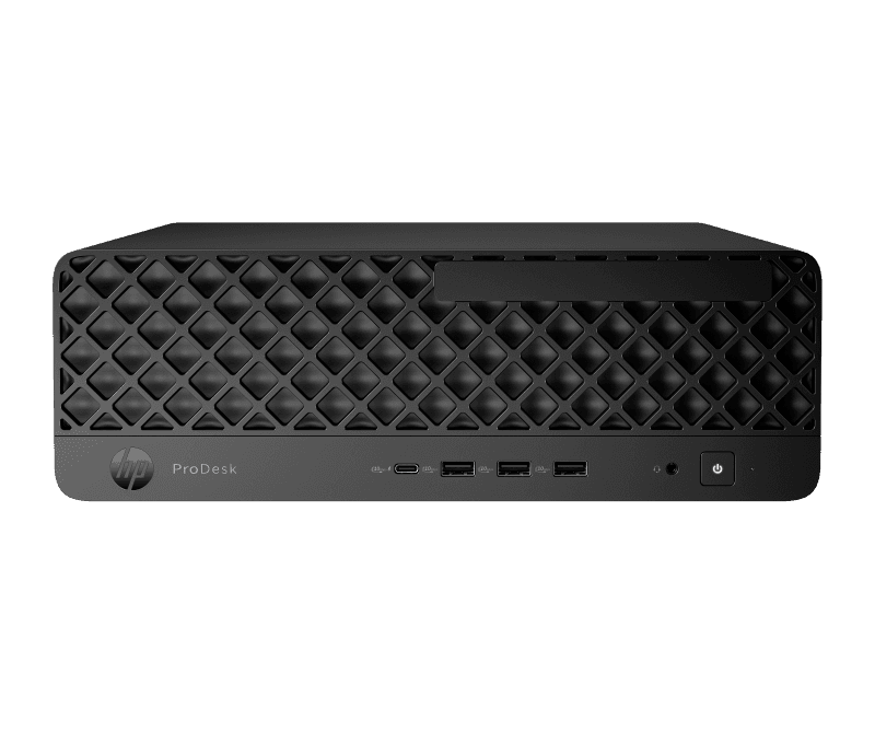 Desktop HP ProDesk 4 G1i SFF, Intel Core Ultra 5 225 10-Core (3.3GHz, up to 4.9GHz, 20MB), video integrat Intel UHD Graphics, RAM 16GB DDR5 5600MHz (1x16GB), SSD 512GB M.2 2280 PCIe NVMe , no ODD, LAN 10/100/1000, Intel AX211 Wi-Fi 6E + Bluetooth 5.3, porturi: 3x USB Type- A 10Gbps/ 2x USB Type-A