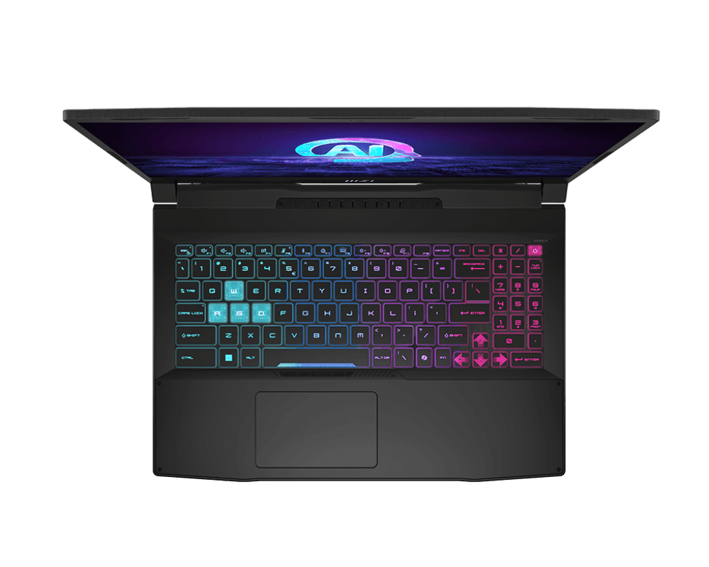 Laptop Gaming MSI Katana A15 AI, cu procesor AMD Ryzen 9 8945HS, 15.6'' IPS, 16 GB DDR5, 512 GB SSD, NVIDIA GeForce RTX 4050, 6GB GDDR6, Fr OS