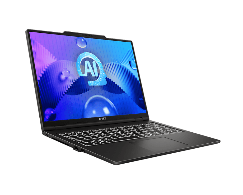Laptop Consumer MSI Venture 16 AI, cu procesor Intel Core Ultra 7 155H, 16'' OLED 2K 120Hz, 16 GB DDR5, 512 GB SSD, Intel Arc Graphics, Fr OS