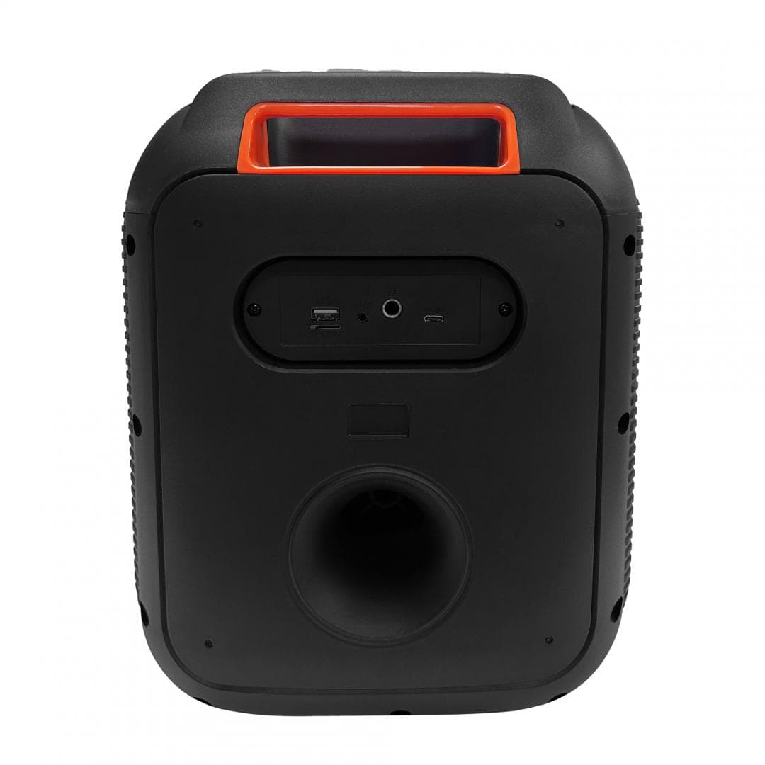 Boxa portabila Akai Bluetooth 5.0, putere RMS 40W, intrare AUX de 3,5 mm, timp de încărcare - aprox. 6 ore, baterie 7.4V, 3600mAh consum de energie 15W, impedanță 2 ohmi (difuzor), raport S/N 60dB, distorsiune 10%, negru