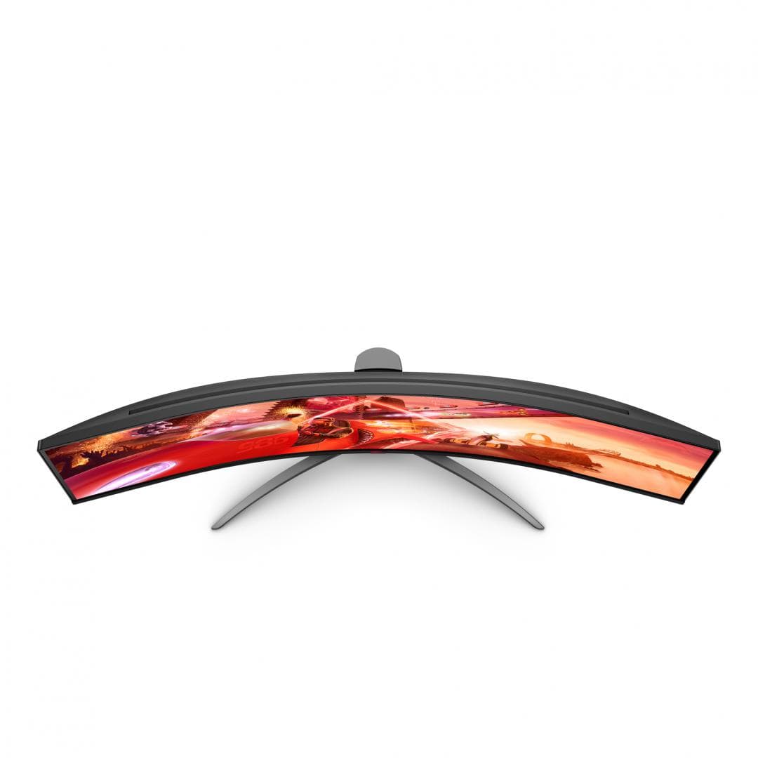 Monitor AOC 48.8" AG493UCX2, Curvature: 1800R, Diagonal (inch): 48.8, Diagonal (cm): 124, Aspect ratio: 32:9, Panel: VA, Resolution: 5120x1440, Refresh Rate: 165Hz, Response time GtG: 4ms, Response time MPRT: 1ms, Brightness (max): 400 cd/m², Contrast (static) : 3000:1, Contrast (dynamic): 80M:1