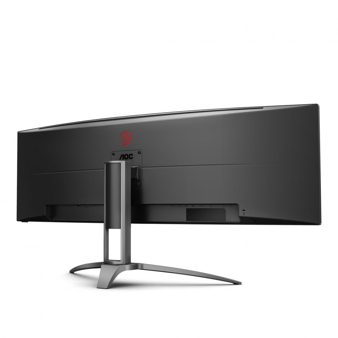 Monitor AOC 48.8" AG493UCX2, Curvature: 1800R, Diagonal (inch): 48.8, Diagonal (cm): 124, Aspect ratio: 32:9, Panel: VA, Resolution: 5120x1440, Refresh Rate: 165Hz, Response time GtG: 4ms, Response time MPRT: 1ms, Brightness (max): 400 cd/m², Contrast (static) : 3000:1, Contrast (dynamic): 80M:1
