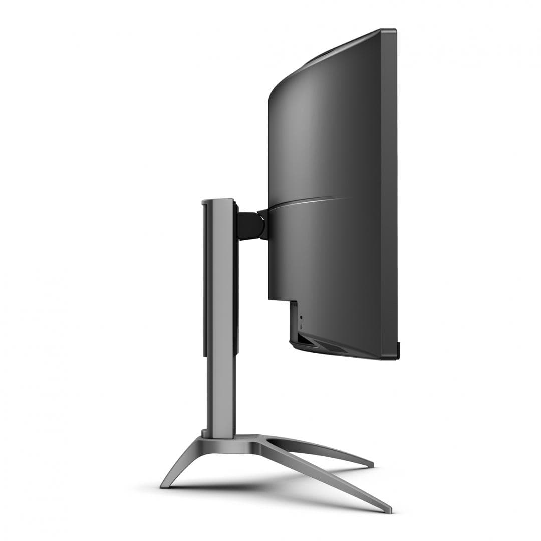 Monitor AOC 48.8" AG493UCX2, Curvature: 1800R, Diagonal (inch): 48.8, Diagonal (cm): 124, Aspect ratio: 32:9, Panel: VA, Resolution: 5120x1440, Refresh Rate: 165Hz, Response time GtG: 4ms, Response time MPRT: 1ms, Brightness (max): 400 cd/m², Contrast (static) : 3000:1, Contrast (dynamic): 80M:1