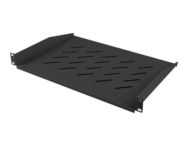 Poliță fixă 19" 1U / 483x315 mm,  max. 25 kg, negru