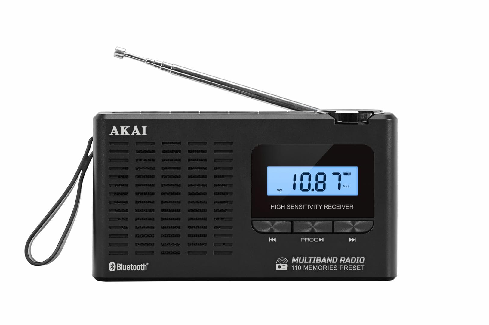Radio cu ceas Akai APR-600 cu baterii 3x AAA, bluetooth 5.0, 0.8W, negru