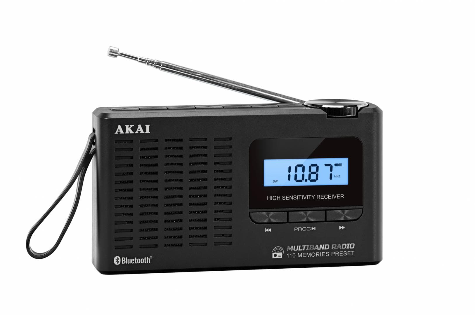 Radio cu ceas Akai APR-600 cu baterii 3x AAA, bluetooth 5.0, 0.8W, negru