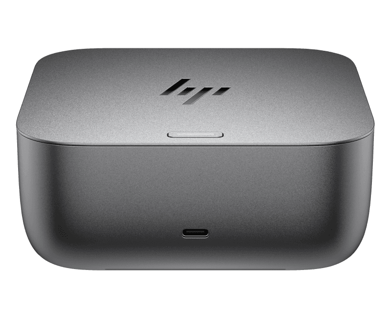 HP Dock Thunderbolt 4 Ultra G6 280W, Porturi: 2x USB Type-C (up to 15W USB Power Delivery)/  1x USB Type-C 10Gbs (USB Power Delivery, DisplayPort™ 1.4)/ 1x TB4 Type-C 40Gbs/ 3x USB Type-A 10Gbs/ 2x USB Type-A 5Gbs/2x DisplayPort 1.4/ 1x RJ-45/ 1xHDMI 2.1, Dimensiuni: 12.1 x 12.1 x 4.95 cm, Greutate