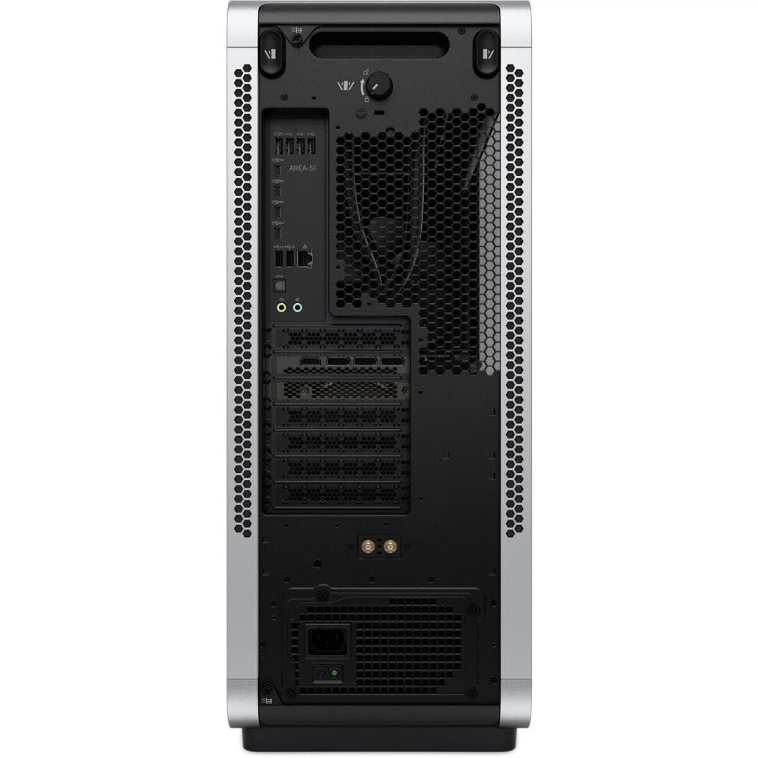 Desktop Gaming Alienware Area-51 AAT2265, 1500W Platinum Rated ATX12VO PSU, 360mm Liquid-Cooled CPU, AMD Ryzen(TM) 9 9950X3D Processor (16 cores, 128MB Total Cache, 4.3GHz to 5.7GHz), NVIDIA(R) GeForce RTX(TM) 5090, 32GB GDDR7, 64GB Dual Channel DDR5 XMP, 2x32GB, 6400MT/s, 1TB M.2 PCIe Gen5 NVMe