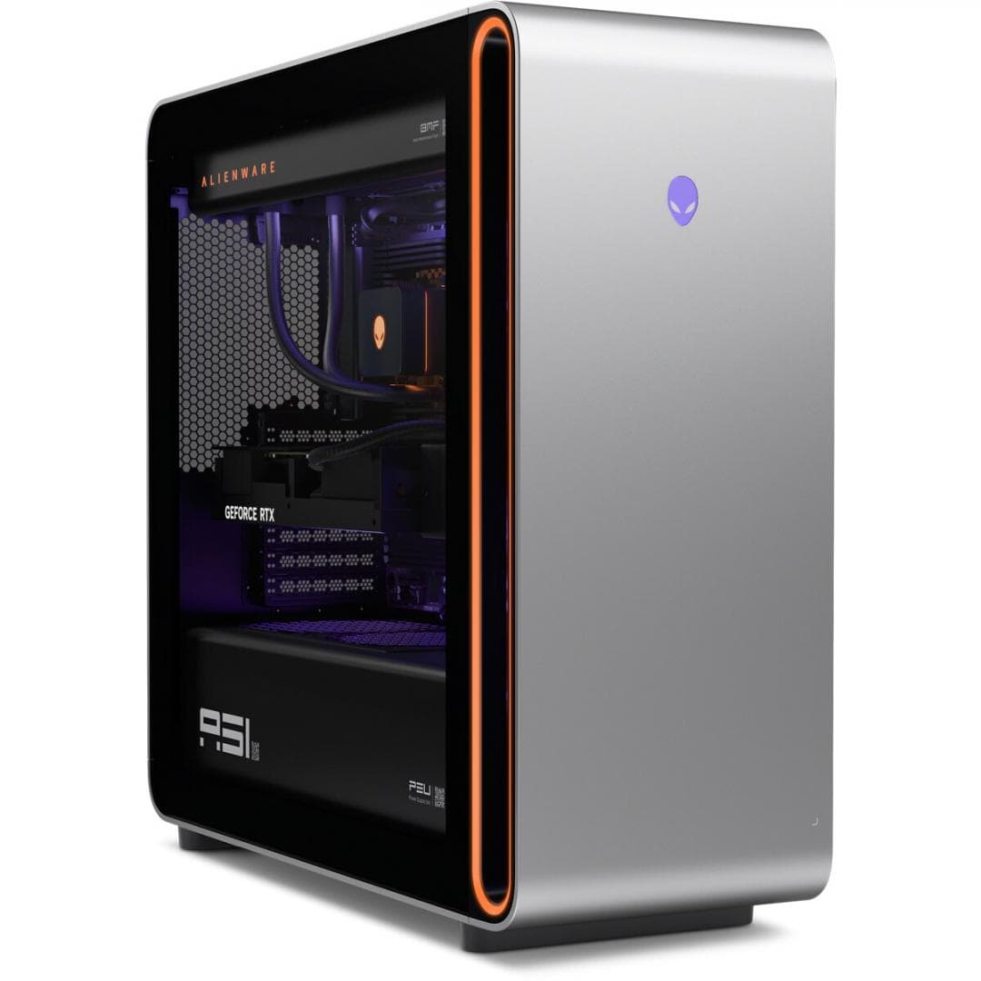 Desktop Gaming Alienware Area-51 AAT2265, 1500W Platinum Rated ATX12VO PSU, 360mm Liquid-Cooled CPU, AMD Ryzen(TM) 9 9950X3D Processor (16 cores, 128MB Total Cache, 4.3GHz to 5.7GHz), NVIDIA(R) GeForce RTX(TM) 5090, 32GB GDDR7, 64GB Dual Channel DDR5 XMP, 2x32GB, 6400MT/s, 1TB M.2 PCIe Gen5 NVMe