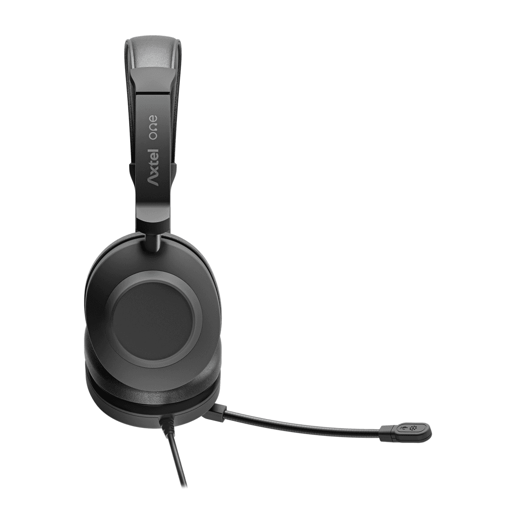 HEADSET AXTEL ONE UC35 STEREO HD AXH-ONE , Corded, Plug&Play USB / 3.5mm Jack Headset Conectivity USB-A, USB-C; Jack / with STEREO HD . Speaker Size has 40 mm / Passive noise reduction : STRONG / Vegan Leather