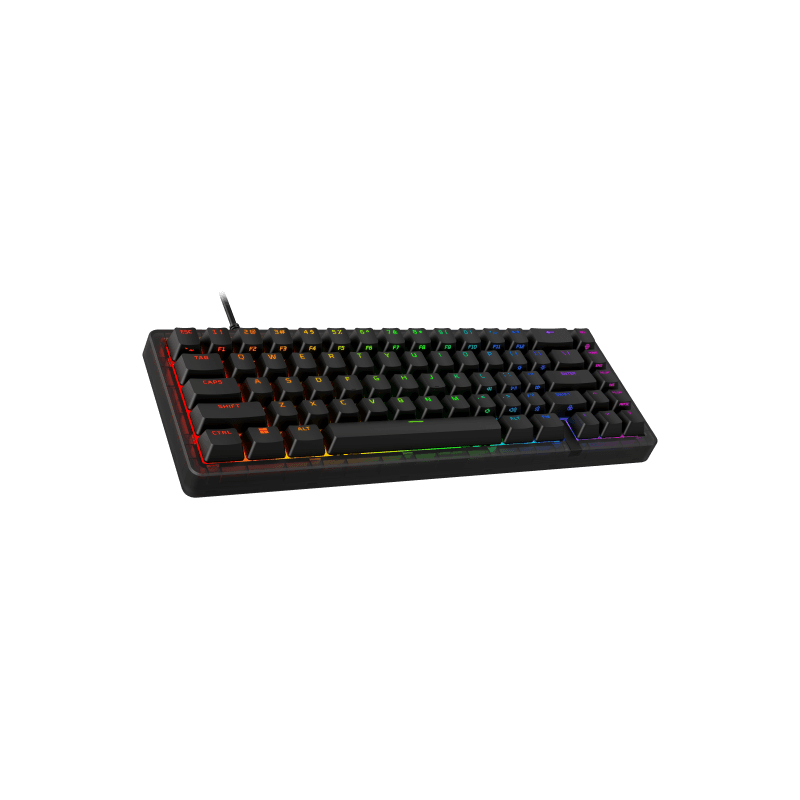 Tastatura gaming mecanica HyperX Origins 2 65, lungime cablu 1.8m, iluminare RGB (16,777,216 colors), polling rate 8000 Hz, negru