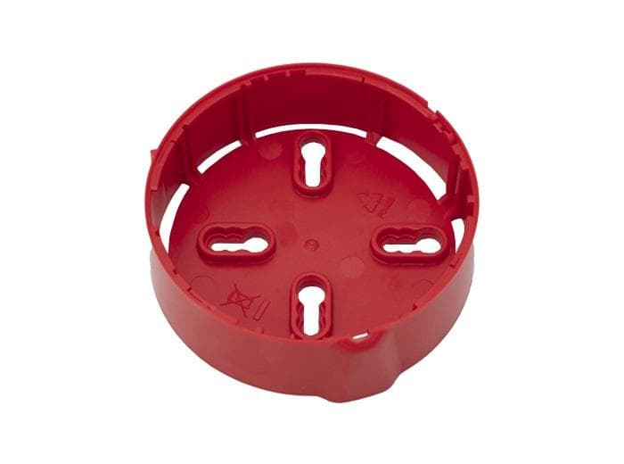 HW Baza pentru detectoarele Morley-IAS B501RF-RR; Culoare: rosu , dimensiuni: inaltime 32mm, diametru 107mm, greutate: 48g.
