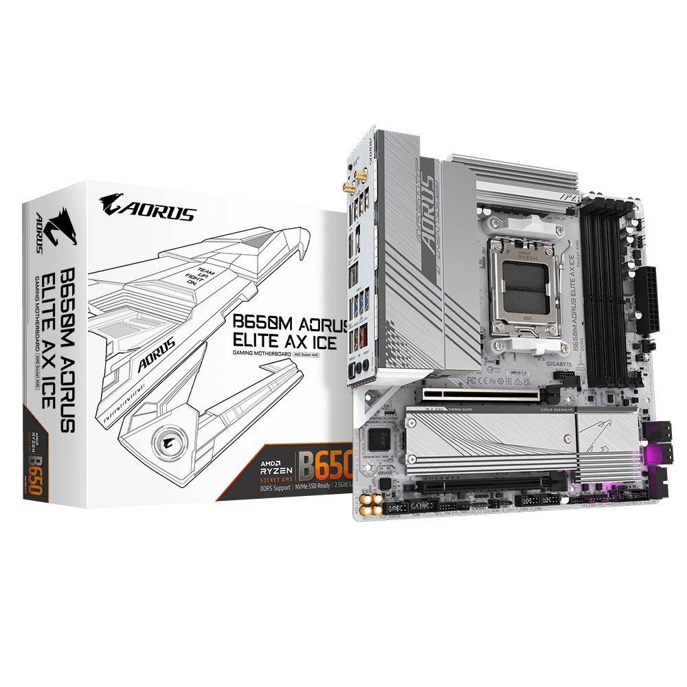 Placa de bază Gigabyte B650M AORUS ELITE AX ICE AM5