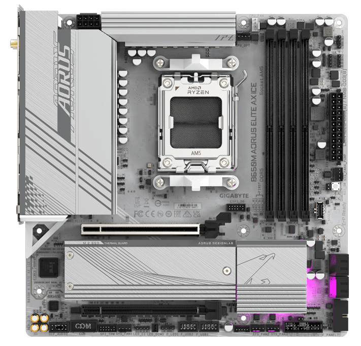 Placa de bază Gigabyte B650M AORUS ELITE AX ICE AM5