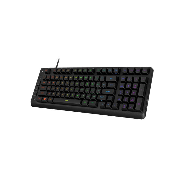 Tastatura gaming HP HyperX Eve 1800GAM, membrana, lungime cablu 1.5m, iluminare RGB (16,777,216 colors), polling rate 1000 Hz, negru