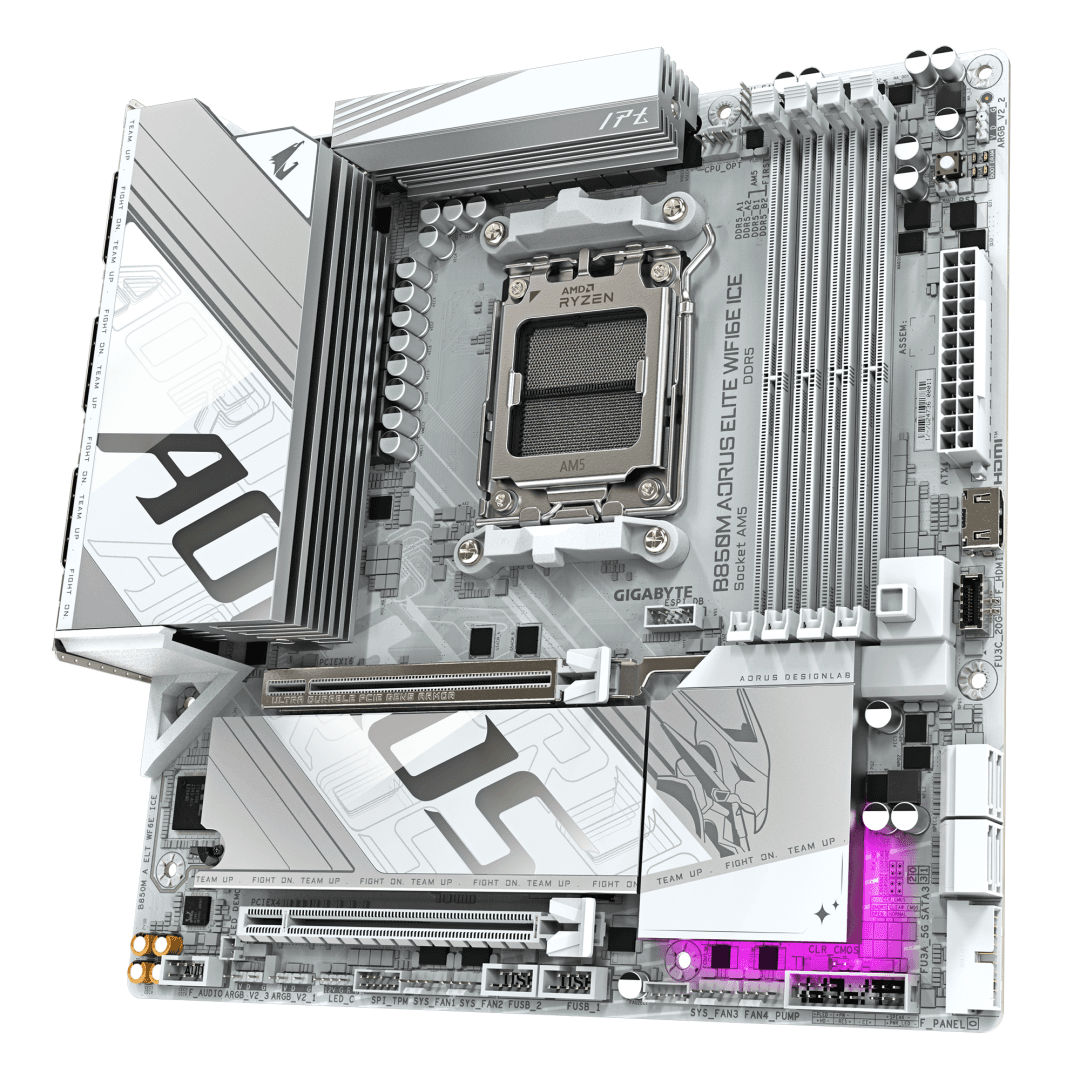 Placa de bază Gigabyte B850M AORUS ELITE WIFI6E ICE AM5