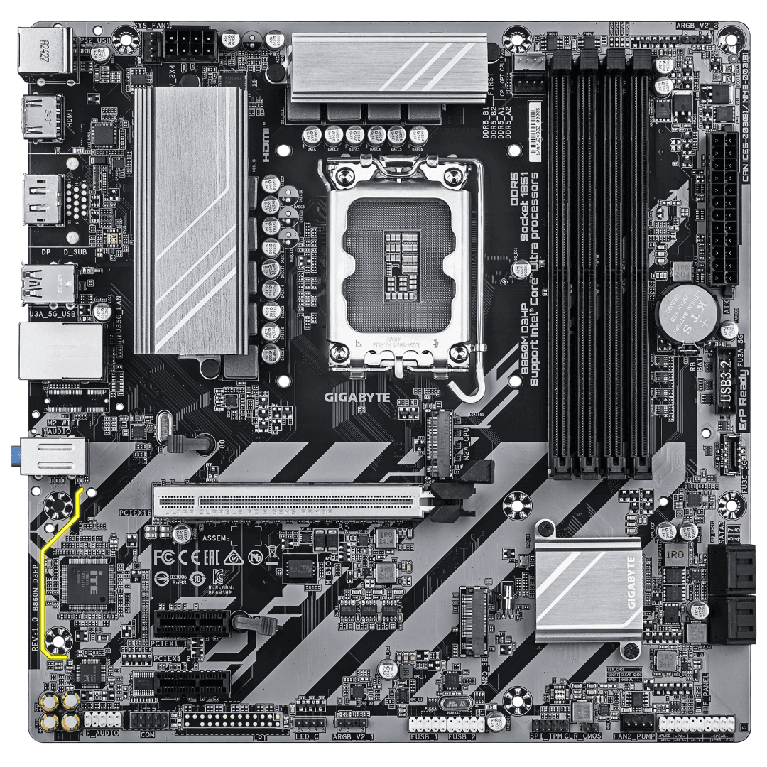 Placa de bază Gigabyte B860M D3HP LGA1851