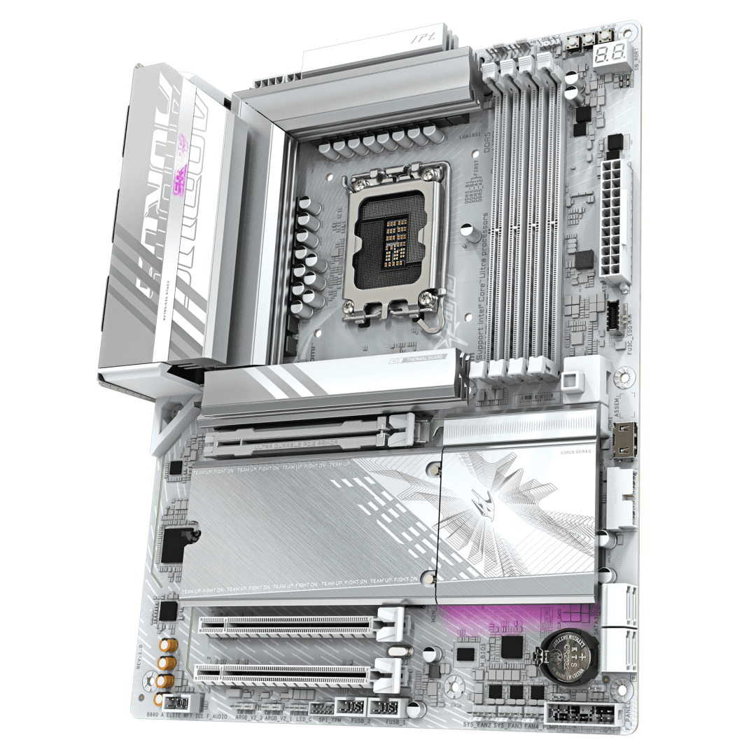 Placa de bază Gigabyte B860 AORUS ELITE WIFI7 ICE LGA1851