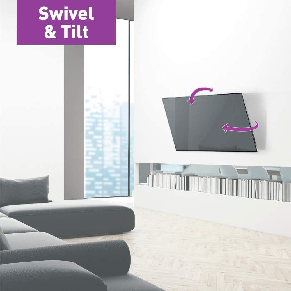 Suport TV de perete, Barkan BM320, Fix, 13"- 65", VESA 400 x 400 mm, suporta pana la 40kg, negru