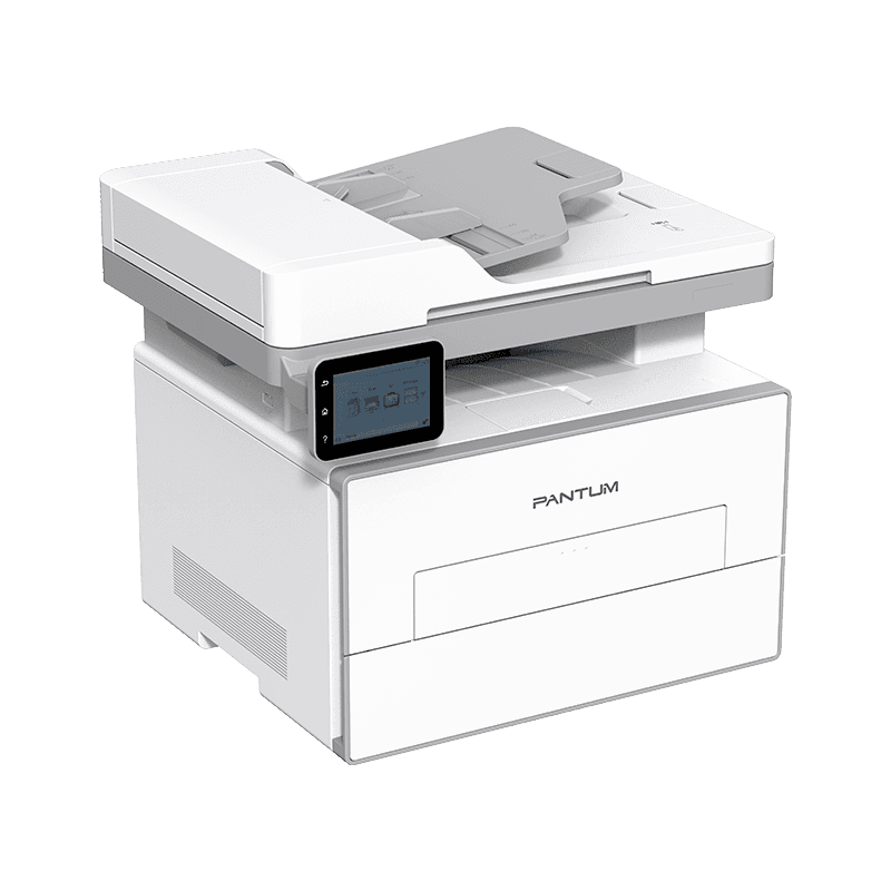 Multifunctional laser mono Pantum BM4300ADW A4, 33ppm, Procesor 800MHz, memorie 512MB, Limbaje PCL5e,PCL6,PS3,PDF1.7,GDI, Duplex, DADF, ADF 50 coli,Tava alimentare de 250 coli si tava iesire de 120 coli, Ecran tactil de 3.5 inchi, Recomandat pentru maxim 10000 pagini pe luna, Conectivitate