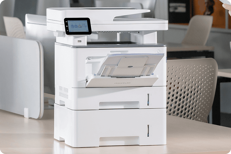 Multifunctional PANTUM BM5220ADW MONO, Dimensiune A4, Functi: Printare, Scanare, Copiere, Duplex automat, Viteza printare: 42ppm, 1200x1200 dpi, Limbaje printare: PCL5e, PCL6, PS, GDI, Procesor: 1.2 GHz, Memorie: 1GB RAM, Touchscreen 3.5", NFC, Viteza copiere: 42ppm, DADF 50 coli, numar copii max:99
