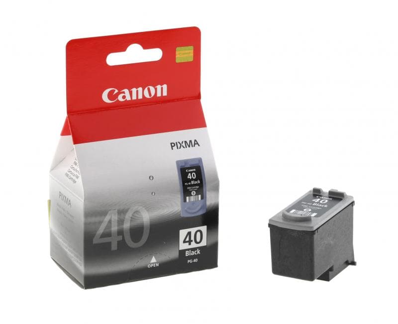 Cartus cerneala Canon PG-40, black, capacitate 16ml / 195 pagini, pentru Canon JX200, JX210, JX210P, JX500, JX510, Pixma IP1200, Pixma IP1300, Pixma IP1600, Pixma IP1700, Pixma IP1800, Pixma IP1900, Pixma IP2200, Pixma IP2500, Pixma IP2600, Pixma MP140, Pixma MP150, Pixma MP160, Pixma MP170, Pixma
