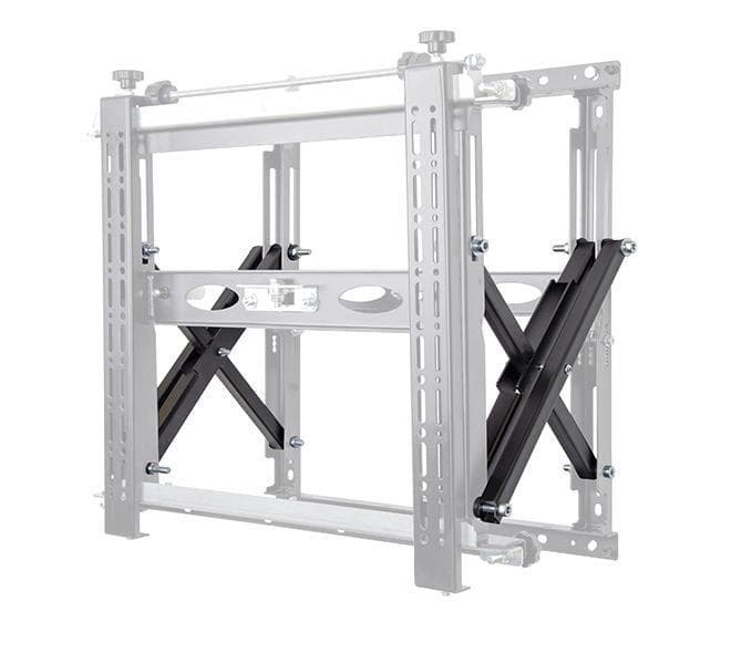 Suport perete cu pop-out B-Tech pentru ecrane cu diagonale intre 42"-120", greutate maxima suportata 125kg, VESA min. 200x100, VESA max. 400x400, distanta maxima de la perete 29.3 cm, sistem Push to open/push to close, se poate monta atat pe perete cat si pe bara, negru