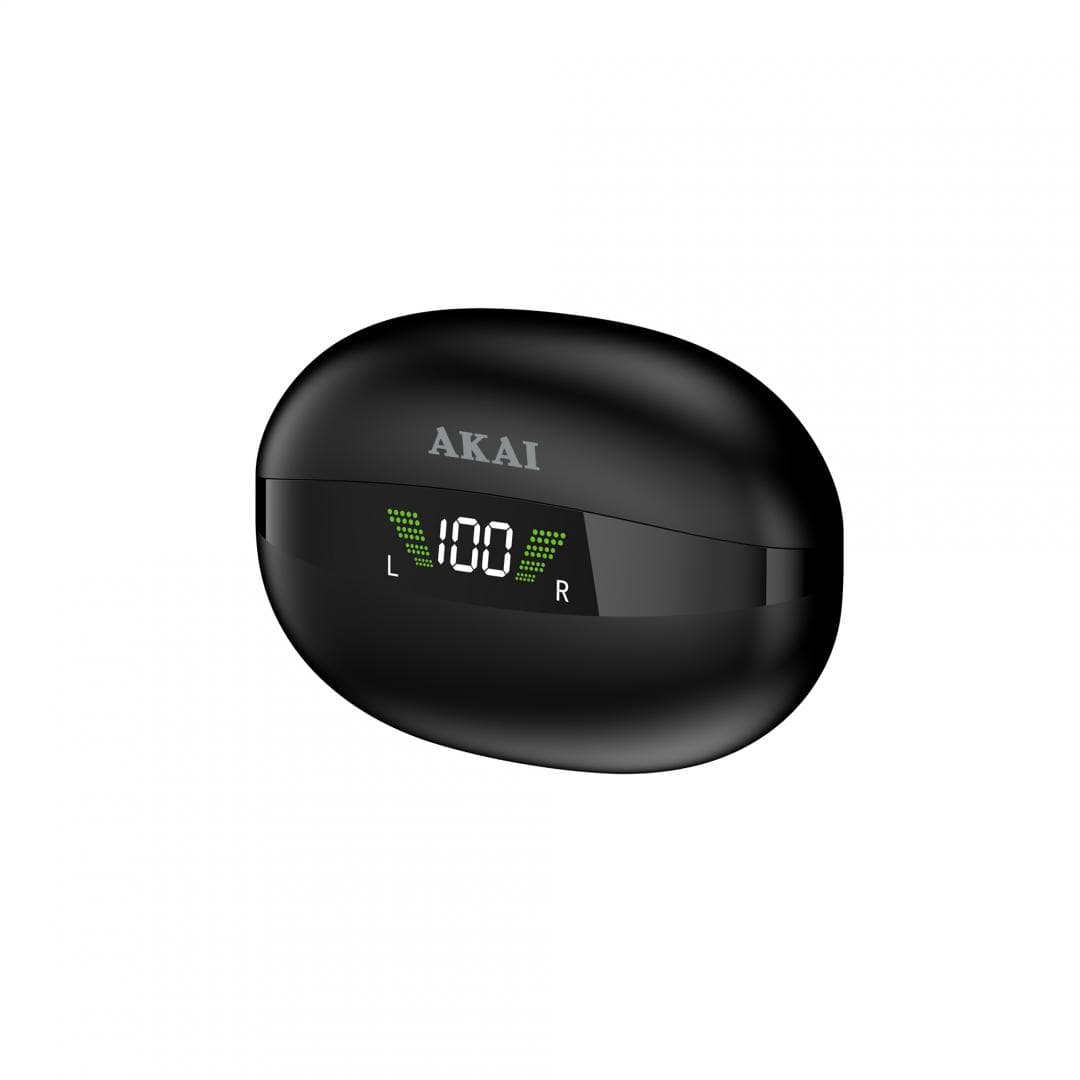 Casti Akai BTE-J350 wireless, bluetooth 5.3, putere intrare incarcare 5V 250mA, răspuns în frecvență: 20Hz ~ 20KHz, negru