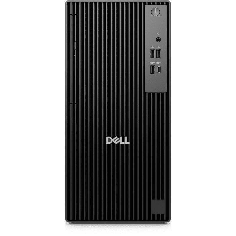 Desktop Dell PRO Tower QCT1250, L6 chassis with 180W PSU, N-1, EPEAT 2018 Registered (Silver), ENERGY STAR Qualified , Intel(R) Core(TM) i3-14100 (4 cores, up to 4.7GHz), Integrated Graphics, 8 GB: 1 x 8 GB, DDR5, up to 4800 MT/s, non-ECC, 512GB SSD, 8x DVD+/-RW/RAM 9.5mm Slimline Optical Disk