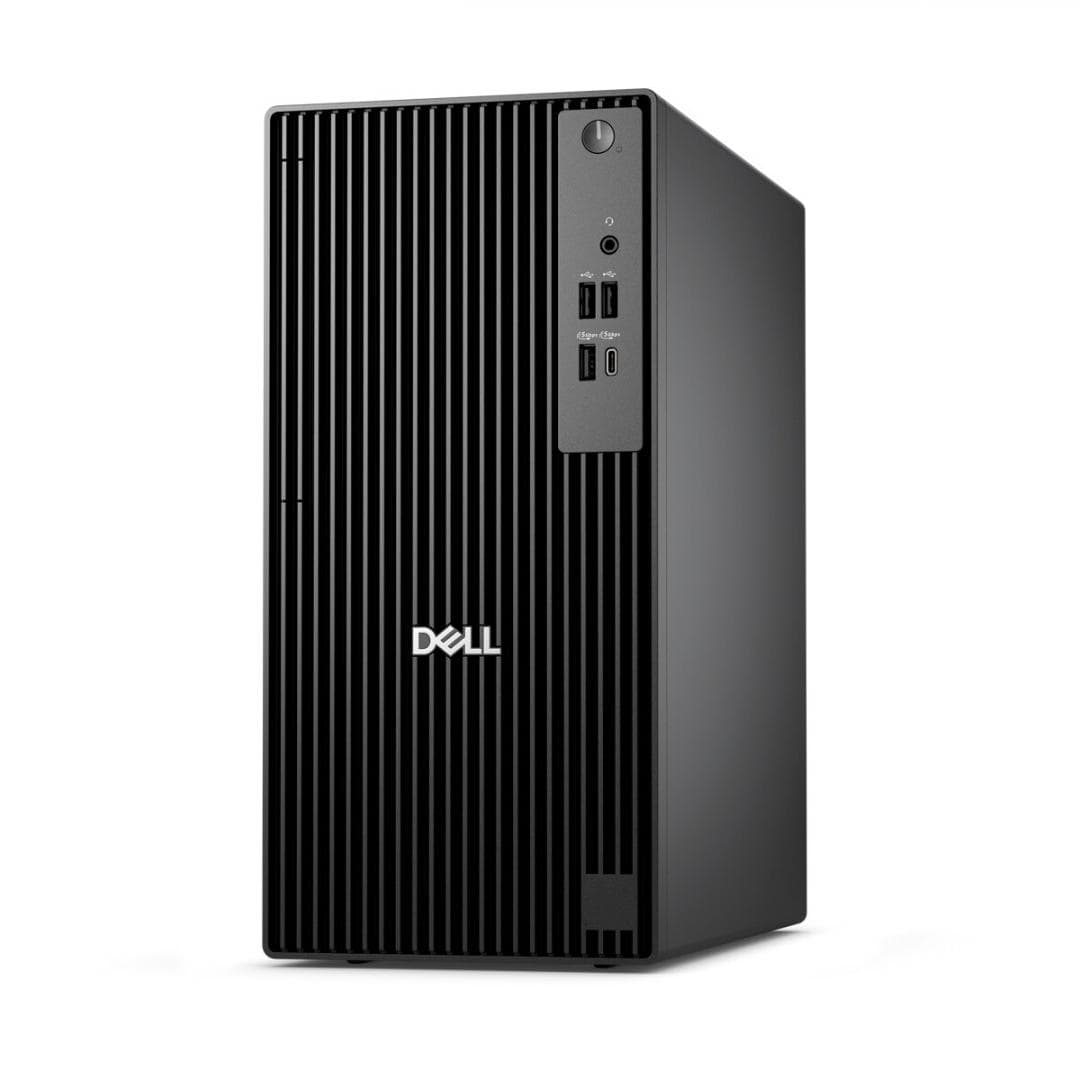 Desktop Dell PRO Tower QCT1250, 180W Bronze PSU, ENERGY STAR Qualified, Intel Core i5-14500 vPro (14 cores, up to 5.0GHz), Integrated Graphics, 8 GB: 1 x 8 GB, DDR5, up to 4800 MT/s, non-ECC, 512 GB, SSD, 8x DVD+/- RW/RAM 9.5mm Slimline Optical Disk Drive, No vPro support , No Wireless LAN Card