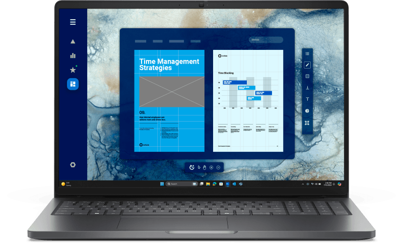 Laptop Business DELL Pro 16, cu procesor Intel Core 5 120U, 16'' IPS, 16 GB DDR5, 256 GB SSD, Intel Graphics, Windows 11 Pro