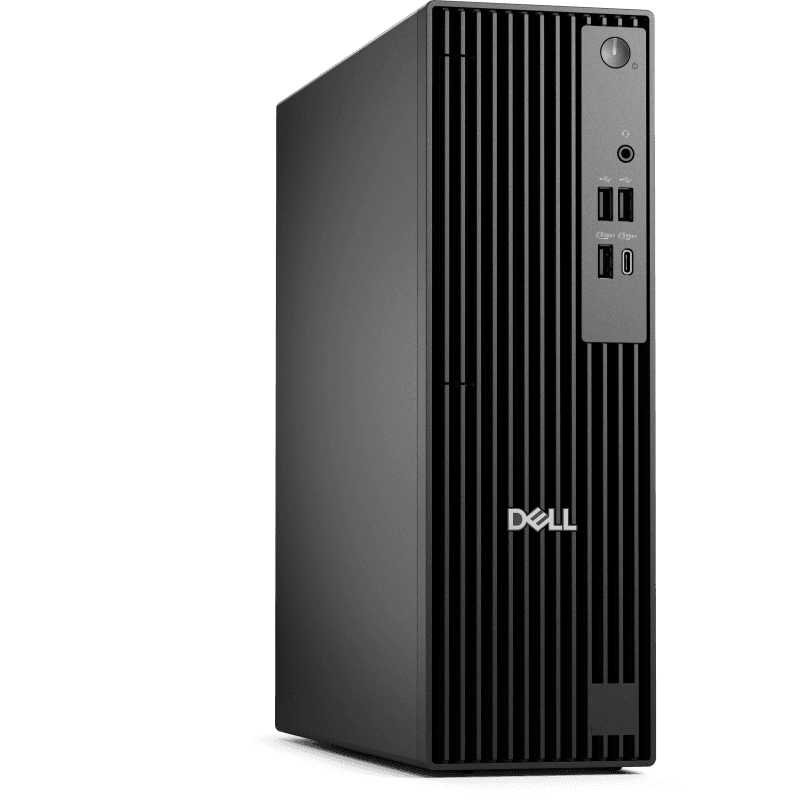 Dell Pro Slim (QCS1250), desktop slim chassis with TPM, 180W Bronze PSU, ENERGY STAR Qualified, EPEAT Silver with Climate+, Intel Core Ultra 5 235 processor (13 TOPS NPU, 14 cores, up to 5.0 GHz), Integrated Graphics, 8GB: 1 x 8 GB, DDR5, up to 5600 MT/s, non-ECC, 512GB SSD, No Optical Drive, No