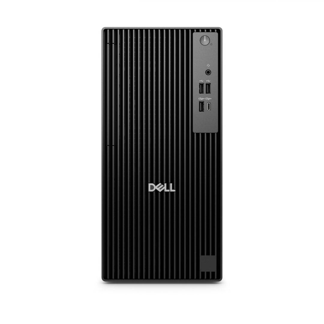Dell Pro Tower QCT1255, 180W Bronze PSU, ENERGY STAR Qualified, EPEAT Silver with Climate+, AMD Ryzen 3 8300G (4 cores, up to 4.9GHz), Integrated Graphics, 8 GB: 1 x 8 GB, DDR5, up to 4800 MT/s, non-ECC, 512 GB, SSD, Internal speaker, 8x DVD+/-RW/RAM 9.5mm Slimline Optical Disk Drive, No Wireless