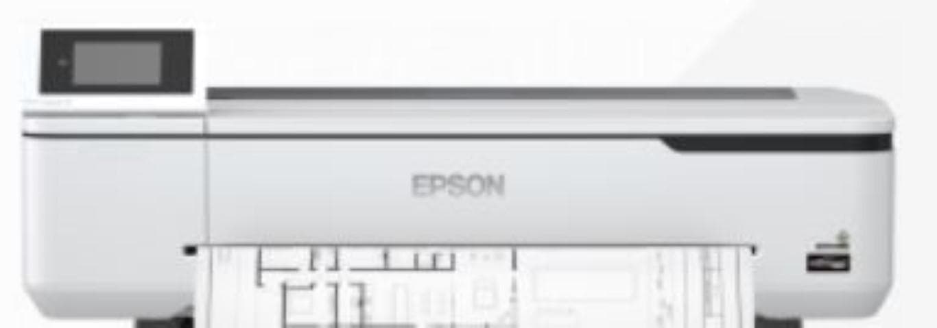 Plotter Epson Surecolor SC-T3100, Imprimanta large format 24" (A1 ) in 4 culori, rezolutie maxima de listare 2.400 x 1.200 dpi, Cerneala Epson Ultrachrome XD aqueous pigment ink, grosime hartie 0,05mm - 0,27 mm interfata: USB 3.0, Retea, WI-FI, Touchscreen color 10.9 cm, memorie imprimanta 1GB