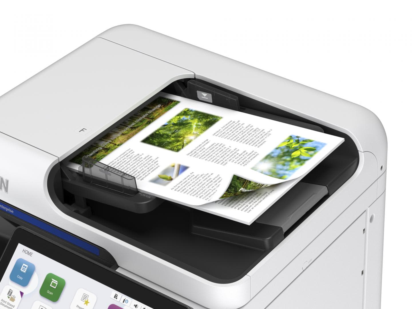Epson Multifunctional color Inkjet A4 AM-C400, (Print, Scan, Copy) Tehnologie DURABrite™ Ultra, Duplex automat, Viteza printare: 40ppm mono si color, Volum maxim lunar: 384.000 pagini, Viteza scanare: 50ipm, Scanare catre email, FTP, retea, USB, Formate iesire: BMP, JPEG, TIFF, multi-TIFF, PDF