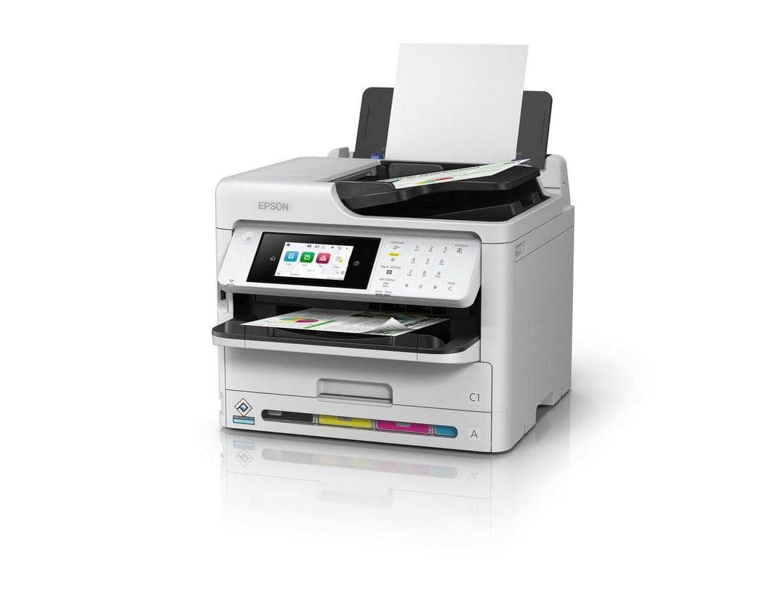 Multifunctional inkjet color Epson WorkForce Pro WF-C5890DWF, dimensiune A4 (Printare, copier, Fax ),duplex, viteza 34ppm alb-negru si color, rezolutie 4.800 x 1.200 dpi, alimentare hartie 250 coli + 50 ADF, Scanner: 24 ipm,rezolutie 1200 x 2400dpi, scan to email, FTP, USB, JPEG, TIFF, PDF, Senzor