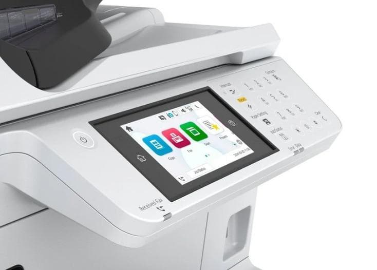 EPSON WorkForce Pro EM-C7100DWF A3+ COLOR INKJET MFP, Functii( Tiparire, Scanare, Copiere, Fax), 4 culori, Viteza printare; 35 ppm mono, 35ppm Color, Rezolutie: 4.800 x 1.200 DPI, Volum recomandat lunar: 500-5.000pagini,Maxim: 75.000 pagini, Viteza scanare: 255IPM, Rezolutie: 600 DPI x 2.400 DPI