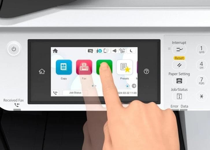 EPSON WorkForce Pro EM-C7100DWF A3+ COLOR INKJET MFP, Functii( Tiparire, Scanare, Copiere, Fax), 4 culori, Viteza printare; 35 ppm mono, 35ppm Color, Rezolutie: 4.800 x 1.200 DPI, Volum recomandat lunar: 500-5.000pagini,Maxim: 75.000 pagini, Viteza scanare: 255IPM, Rezolutie: 600 DPI x 2.400 DPI