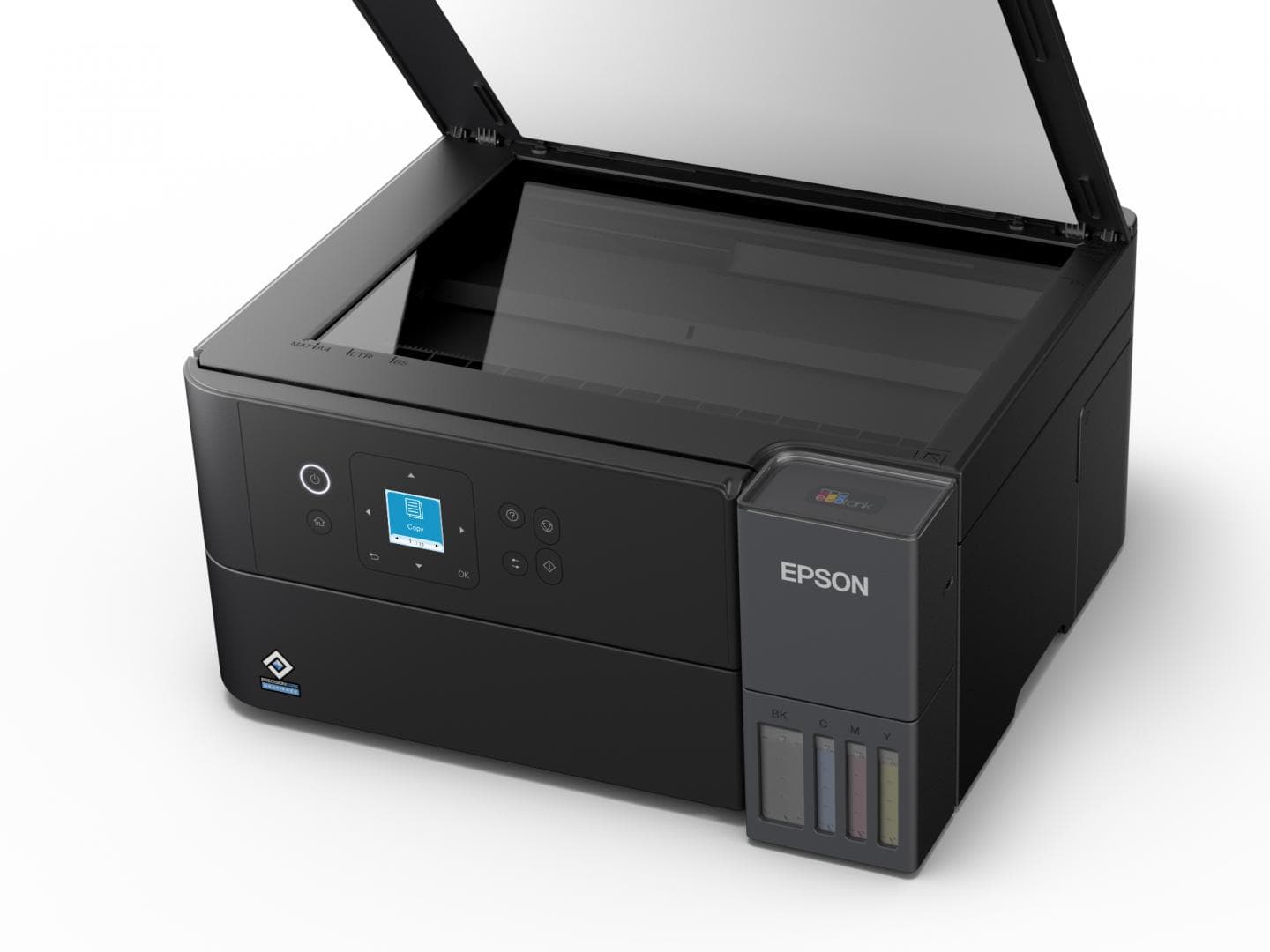 Multifunctional inkjet color Epson EcoTank CISS L4360, dimensiune A4 (Printare,Copiere, Scanare), printare borderless, viteza 33ppm alb-negru, 20ppm color, rezolutie 4800 x 1200 dpi, alimentare hartie 100 coli, duplex automat, scanner CIS rezolutie 1,200 DPI x 2,400 DPI,  BMP, JPEG, PICT, TIFF