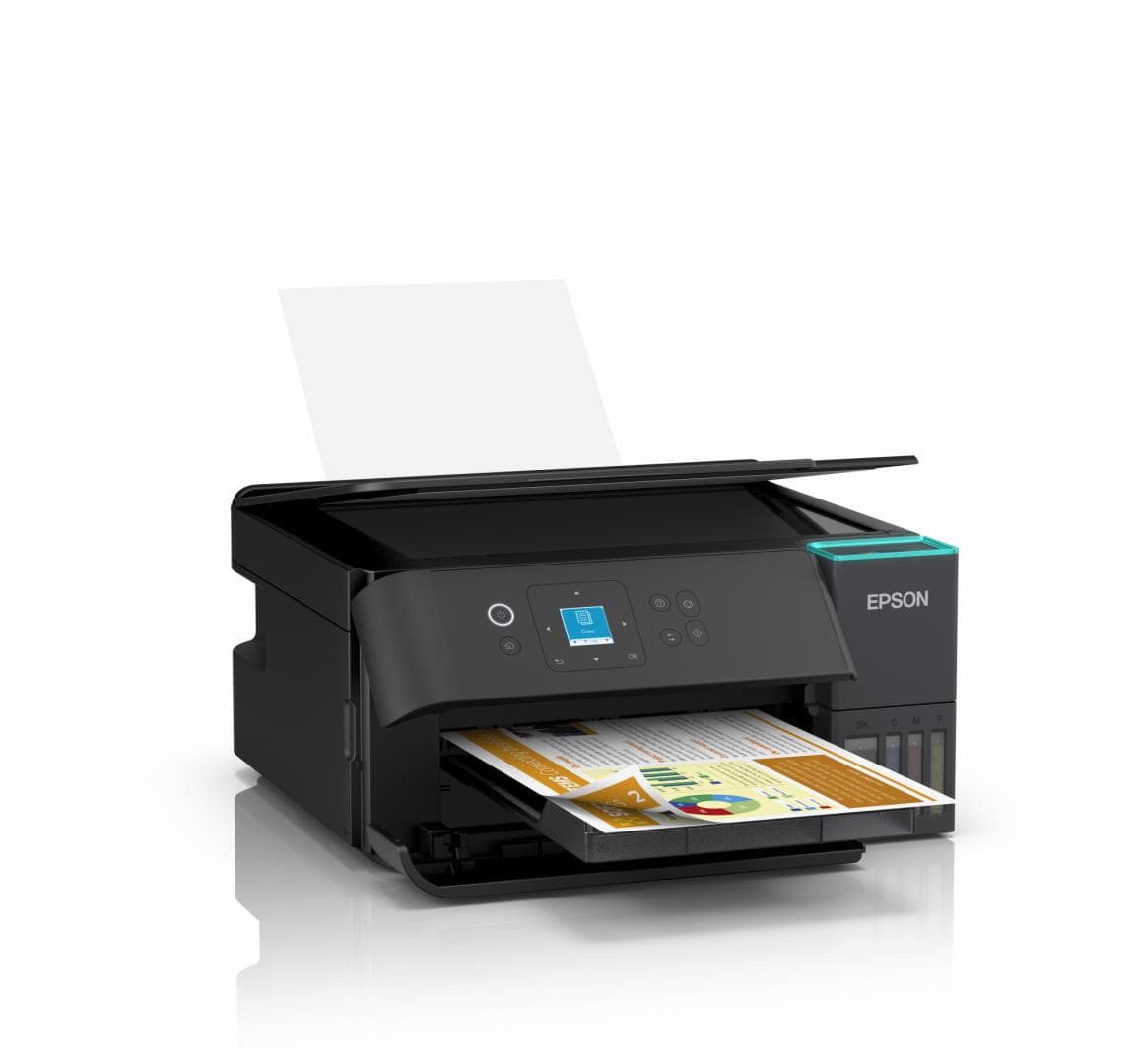 Multifunctional inkjet color Epson EcoTank CISS L4360, dimensiune A4 (Printare,Copiere, Scanare), printare borderless, viteza 33ppm alb-negru, 20ppm color, rezolutie 4800 x 1200 dpi, alimentare hartie 100 coli, duplex automat, scanner CIS rezolutie 1,200 DPI x 2,400 DPI,  BMP, JPEG, PICT, TIFF