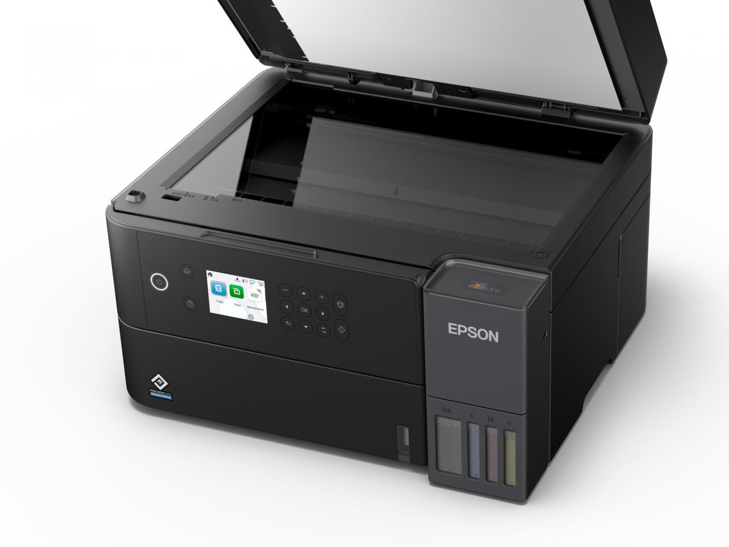 Multifunctional inkjet color Epson EcoTank CISS L6370, dimensiune A4 (Printare,Copiere, Scanare), printare borderless, viteza 35ppm alb-negru, 23ppm color, rezolutie 4800x1200 dpi, alimentare hartie 250 coli,ADF 30 coli, duplex automat ,scanner CIS rezolutie 1200x2400, consumabile: (black 8.5k