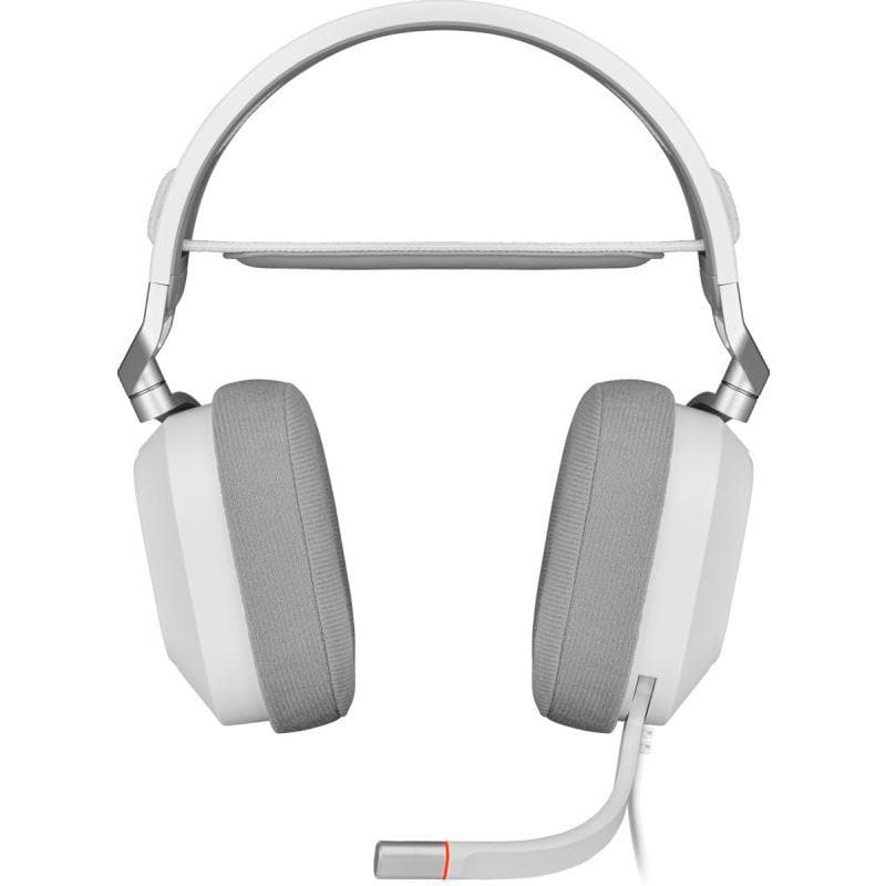Casti cu microfon Corsair HS80 Surround 7.1, 20Hz - 40 kHz, 32ohm, 116db, driver 50mm, alb