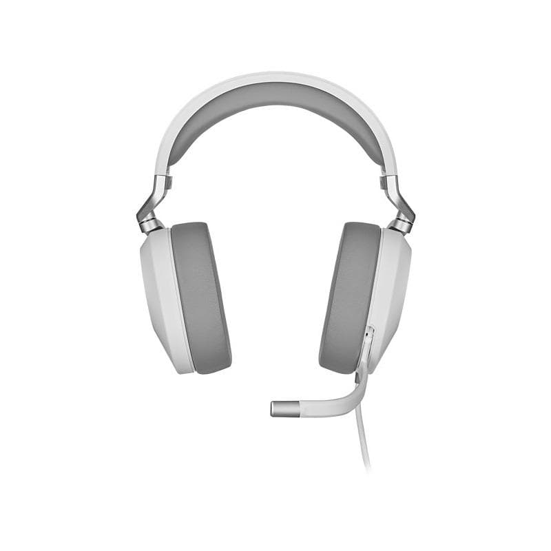 Casti cu microfon Corsair HS65 Surround 7.1, Multi-platform Gaming and Mobile, 20Hz-20KHz, 32ohm, 114db, driver 50mm, alb